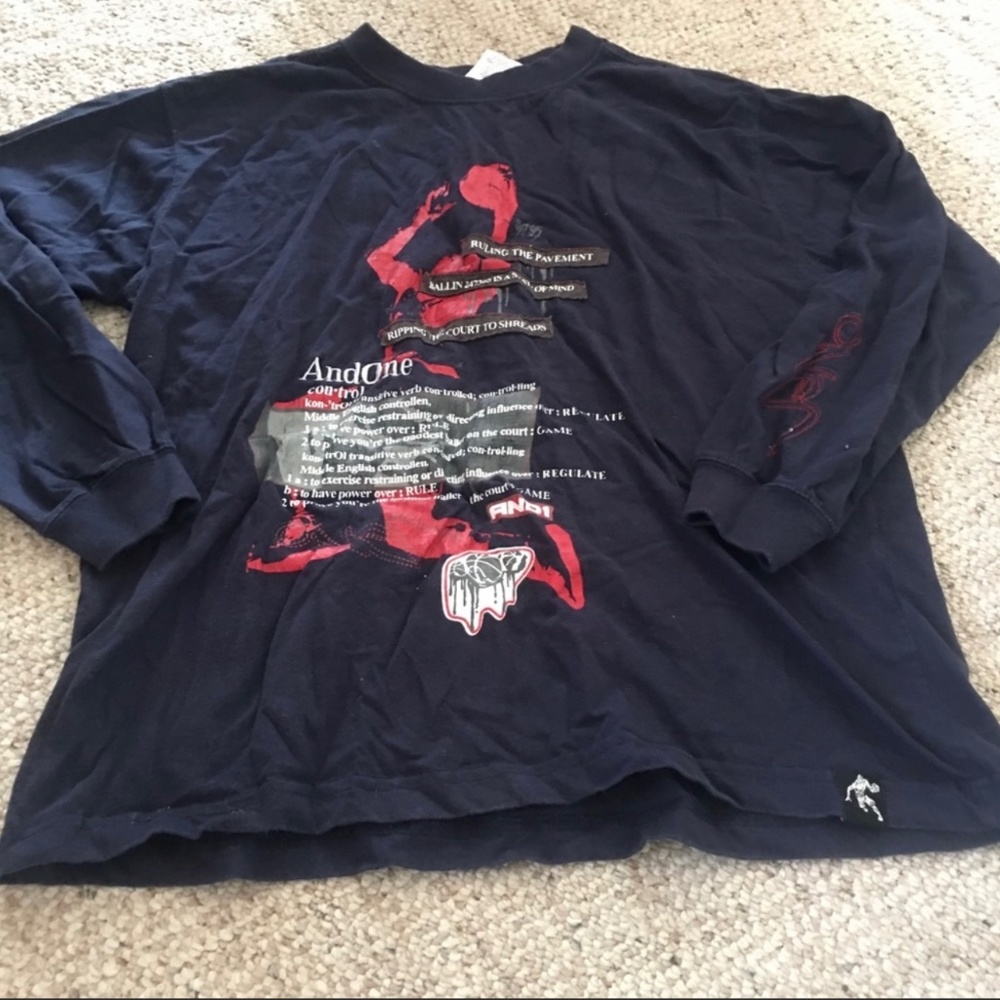 5/$10 And1 Blue&Red Long Sleeve Shirt